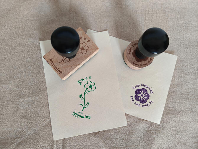 First rubber stamps set